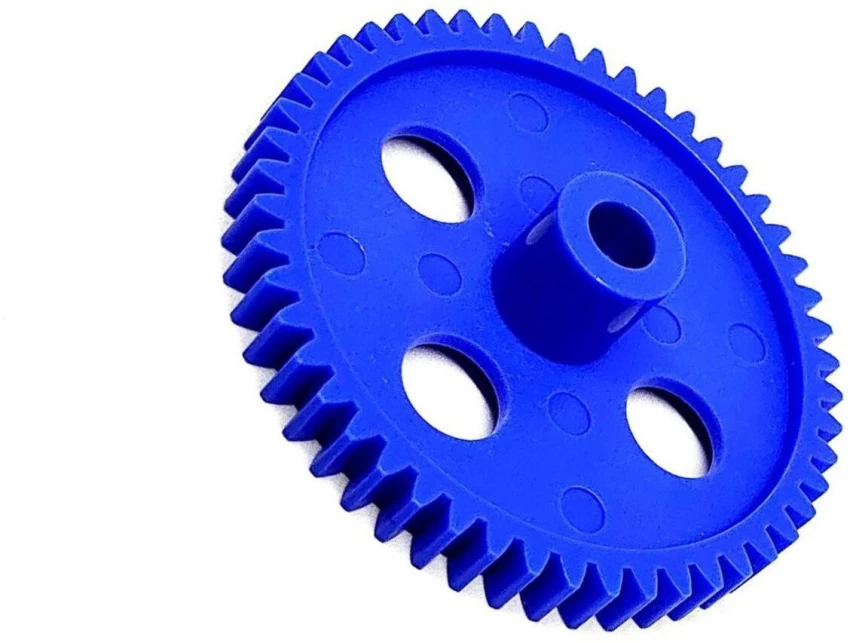 2pcs Plastic Spur gear 50 Teeth 55mm dia, 6.5mm Width, 6mm hole for DIY Projects