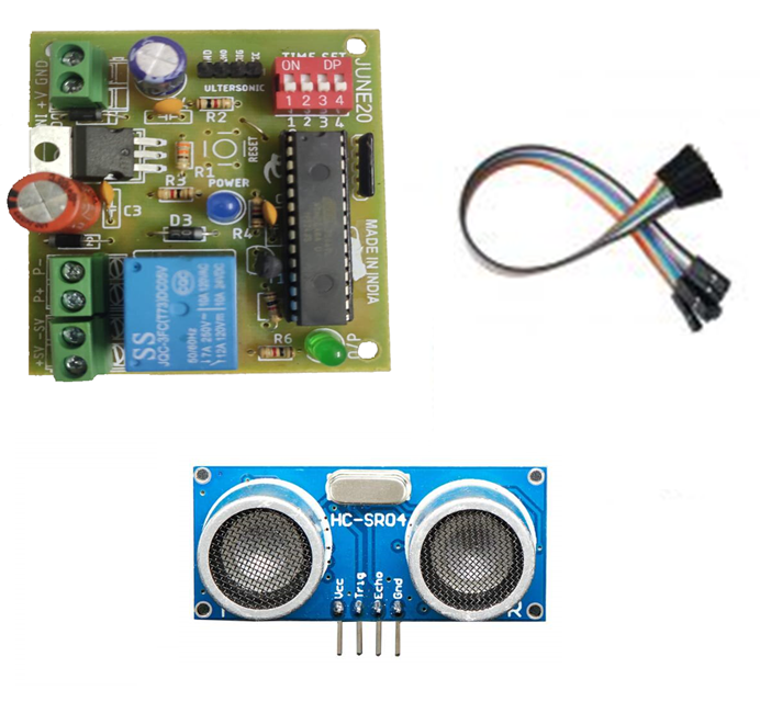 Motherboard PCB with Ultrasonic Sensor with Timer Adjuster Version 3