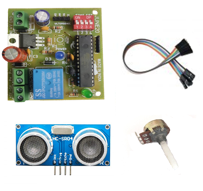 Motherboard with Ultrasonic Sensor & Flow Control Knob Adjuster Version 7