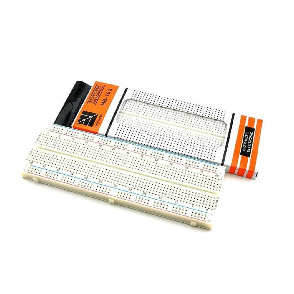 MB102 830 Points Solderless Breadboard For Circuit Making & Testing