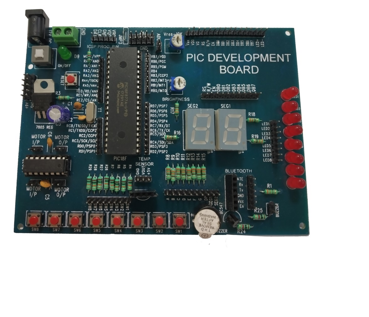 Microchip PIC16FXX Microcontroller Development Board 