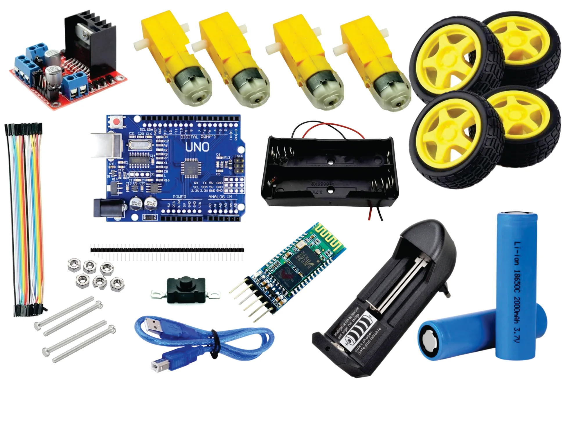 Voice control robot kit without chassis 
